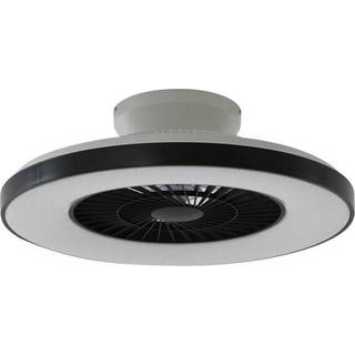Lindby Smart LED-loftventilator Paavo, sort, støjsvag,Tuya Paavo Lindby, dæmpbar, Sort, Stue/spisestue, Plast, Moderne
