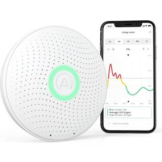 Airthings Wave Plus - Smart Luftkvalitetsmåler med Radonmåler