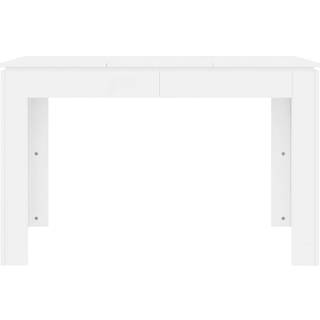 Spisebord 120X60X76 Cm Konstrueret Træ - Hvid