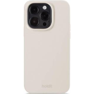 Holdit iPhone 15 Pro Soft Touch Silikone Cover - Light Beige