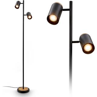 Briloner Gulvlampe Duta, Sort, Stue/spisestue, Metal, Moderne