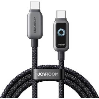 Joyroom USB-C til USB-C hurtigopladningskabel 100W, 1,2m - Sort