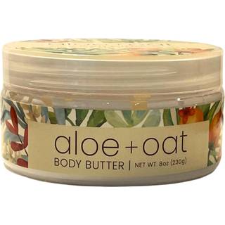 Greenwich Bay Trading Company Aloe Oat Body Butter | Luksuris fugtighedscreme med aloe vera og havreekstrakt | 8 oz