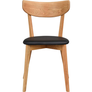 Rowico Home, Ami spisebordsstol eg/sort kunstlæder