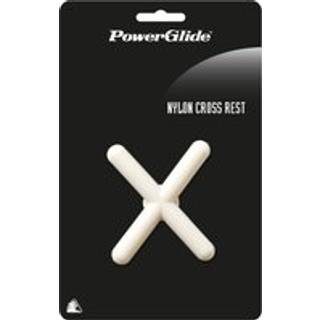 Mærke Powerglide Snooker Pool Cue Nylon Cross Rest White (2020)