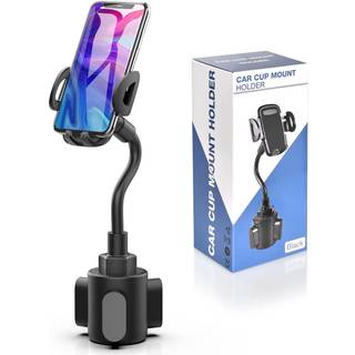 Bokilino Cup Biltelefonholder til bilkopholder Telefonmontering Universal Justerbar svanehals Cup Holder Cradle Car Mount til mobiltelefon iPhone