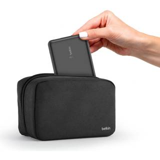 Belkin BoostCharge power bank - + AC power adapter - 24 pin USB-C 2 x USB - with zippered pouch case Powerbank - 20000 mAh