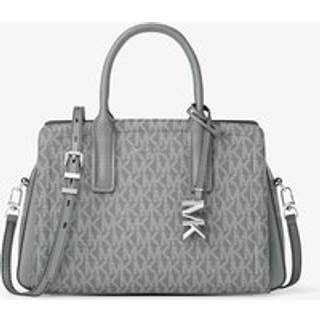 MK Laila Small Signature Logo Satchel - Grey - Michael Kors - ONE SIZE