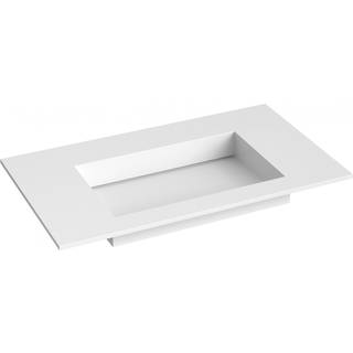 Tvättställ Corian N Vit Matt 80 cm