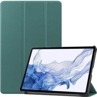 EIDERWOOD Samsung Galaxy Tab S8 Kunstlæder Trifold Flip Cover - Grøn