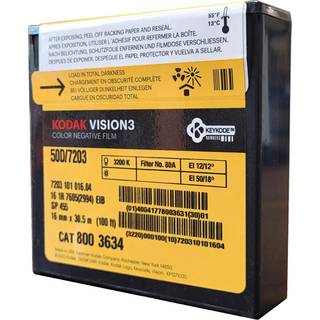 Kodak 16mm Vision3 100 ft (33m) 50D/7203