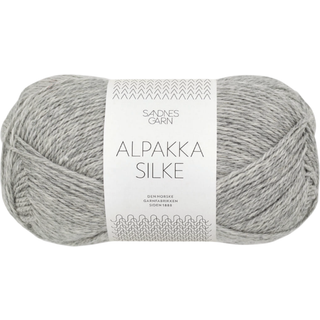 Alpakka Silk garn fra Sandnes Garn - Lys gråmeleret