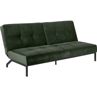 Para Sovesofa (skovgrøn) - D:95/123 x L:198 cm.