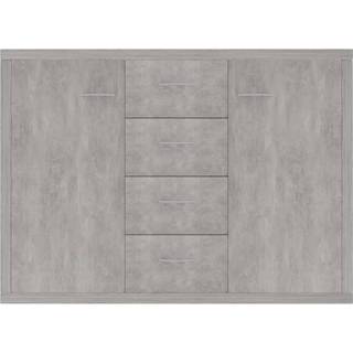 Skænk 88X30X65 Cm Konstrueret Træ - Betongrå