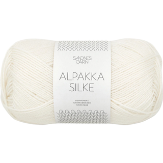Alpakka Silk garn fra Sandnes Garn - Hvid