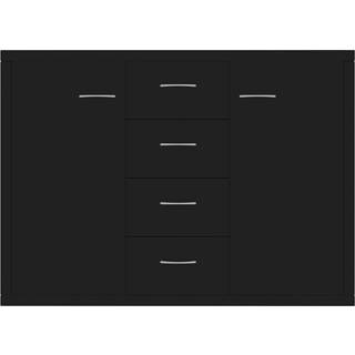 Skænk 88X30X65 Cm Konstrueret Træ - Sort