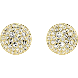 Swarovski Meteora White Crystal Gold-Tone Plated Stud Earrings
