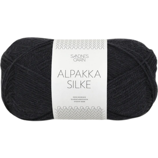 Alpakka Silk garn fra Sandnes Garn - Sort