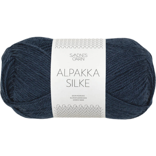 Alpakka Silk garn fra Sandnes Garn - Mørk gråblå
