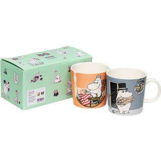 Moomin Arabia Mumitrold Krus Moominmamma & Moominpappa 30 Cl 2-pak - Mumin-krus Vitroporcelain Multi - 1079821
