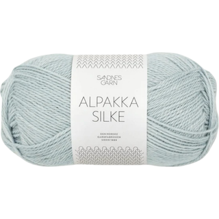 Alpakka Silk garn fra Sandnes Garn - Lys gråblå
