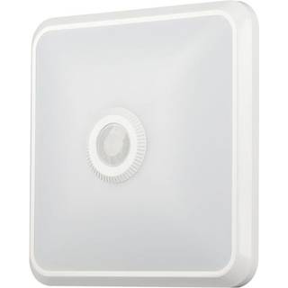 12W LED Dome - Lys med PIR Sensor, Samsung Chip, 3i1, Firekantet, Hvidt Hus - Kulør : 3-i-1