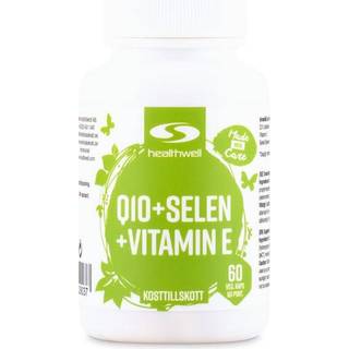 Healthwell Q10 + Selen + Vitamin E, 60 kapsler