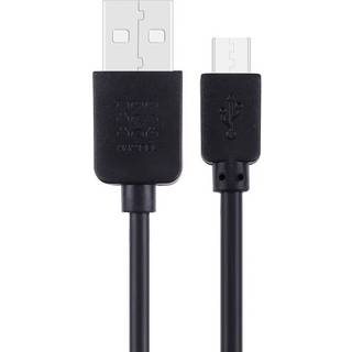 Haweel USB til Micro USB kabel i sort eller hvid, Farve Sort