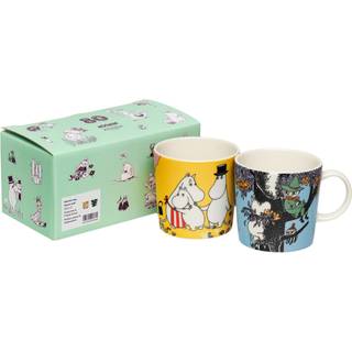 Moomin Arabia Mumitrold Krus Family Time & Friends Forever 30 Cl 2-pak - Mumin-krus Vitroporcelain Multi - 1080515