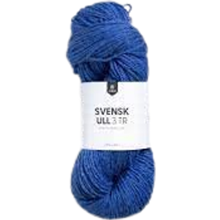 Järbo Svensk Ull 3tr 100g 59023 Swedish flag blue Materiale: 100% svensk uld Vægt/længde: 100 g = ca. 180 meter Anbefalede pinde: 4.00 mm Strikkefasthed: 10 x 10 cm = 21 m x 26 p Vask: Håndvask / Tørres fladt.