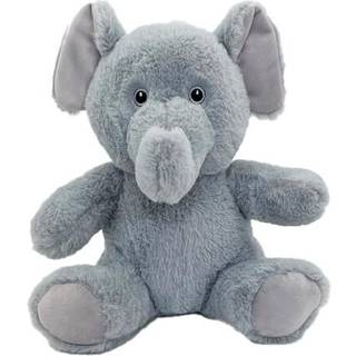 Anico 10 """" plysch grå elefant med broderade ögon