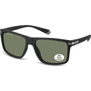 Montana Briller MP197 Polarized MP197A 55 Solbriller Mænd Black - Black - 55mm