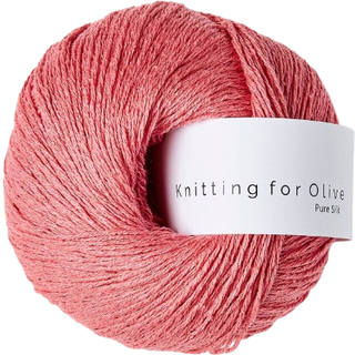 Knitting for Olive, Pure Silk - Hindbærpink