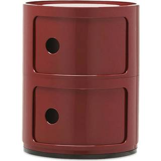 Kartell Componibili Classic Opbevaring Med 2 Rum Bourgogne - Skuffer Abs Burgundy - 04966BO