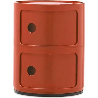 Kartell Componibili Classic Opbevaring Med 2 Rum - Skuffer Abs Orange - 04966AM