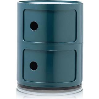Kartell Componibili Classic Opbevaring Med 2 Rum - Skuffer Abs Blå - 0496615