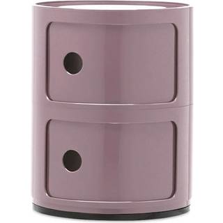 Kartell Componibili Classic Opbevaring Med 2 Rum - Skuffer Abs Mauve - 04966MV