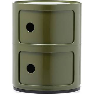 Kartell Componibili Classic Opbevaring Med 2 Rum - Skuffer Abs Grøn - 0496618