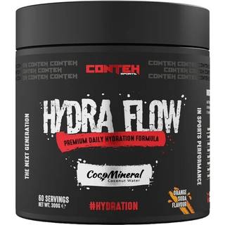 Conteh Sports - Hydra Flow, Orange Soda - 300g kan oversættes til dansk som: **Conteh Sports - Hydra Flow, Appelsin Sodavand - 300g**