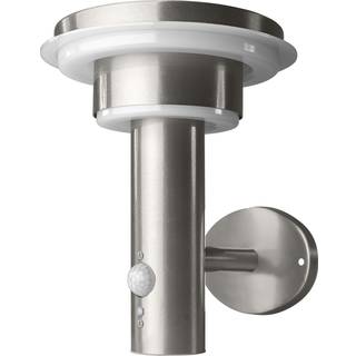 OSRAM væglampe ENDURA STYLE SOLAR DOUBLE CIRCLE stål DOUBLE, dæmpbar, Aluminium/grå/zink, Rustfrit stål, Moderne