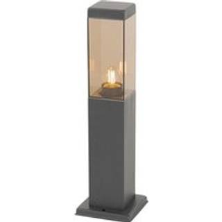 Smart udendørs pullertlampe mørkegrå med røgfarvet 45 cm inkl. WiFi P45 - Malios
