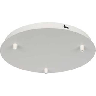 Mat Hvid Roset Til 3 Lamper - Ø300mm