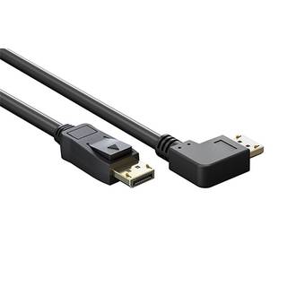 DisplayPort 2.1 kabel, 8K, 54 Gbit/s, højre vinkel, 2m