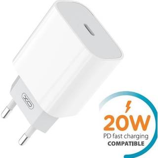 XO USB-oplader med USB-C PD 20W - kompakt hurtigoplader til moderne enheder