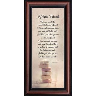 Crossroads Home D? Cor A True Friend Picture Frame Best Friend Picture Frame Bedste ven Presents for Women Friends Frame Best Friends Picture Fra