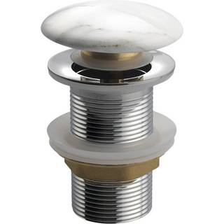 Bottenventil Brix Carraramarmor Blank för Tvättställ utan Bräddavlopp