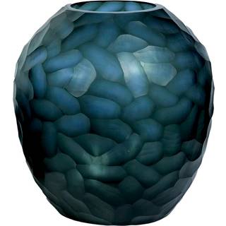 Vase Home ESPRIT Blå Krystal Moderne 29 x 29 x 30 cm