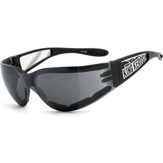 KING KEROSIN | Bikerbrille, Motorrad-Sonnenbrille, Motorradbrille, winddicht, gepolstert | KK205 gepolstert - smoke