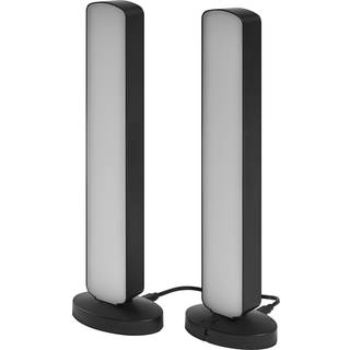 OSRAM SMART+ WiFi bordlampe MOOD LIGHT, sort RGB CCT 2 stk dæmpbar, Sort, Stue/spisestue, Plast, Moderne