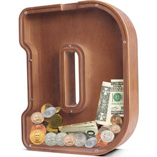 Ubeesize 12in Ekstra store tr?piggi Bank Brev Piggy Bank til drenge piger penge m?ntbank til b?rn jul f?dselsdag b?rne gave og hjemmekontor dekor